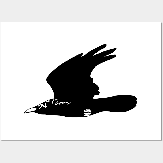 Black Crow Wall Art by Sirenarts